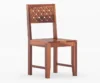 Classic Solid Sheesham Wood Dining Table Set with 6 Chairs - Image 7