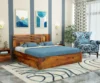 Designer Solid Sheesham Wood Bed Royal Sheesham for Modern Bedroom