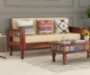 Royal Sheesham Premium Solid Sheesham Wood Tile Design Sofa for Living Room