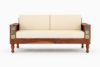 Royal Sheesham Premium Solid Sheesham Wood Tile Sofa - Image 5