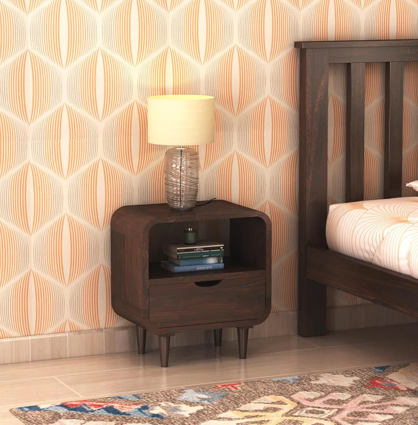Royal sheesham bedside table with charging station (8) royal sheesham bedside table with charging station