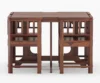 Royal sheesham compact 4 seater round dining set for small space - Image 3