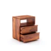 Royal sheesham solid wood bedside table modern style - Image 4