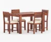 Royal sheesham space saving 4 seater round dining table - Image 3
