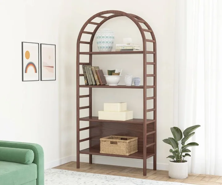 solid sheesham wood modern book shelves Royal Sheesham (4) Solid sheesham wood modern book shelves Royal Sheesham - Image 1