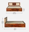 Plan Solid Sheesham Wood Storage Beds - Image 3