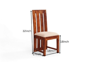 Royal  Solid Sheesham Wood 6 Seater Dining Table Set - Image 7
