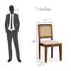 Royal Sheesham Wood Cane Study Table - Image 4