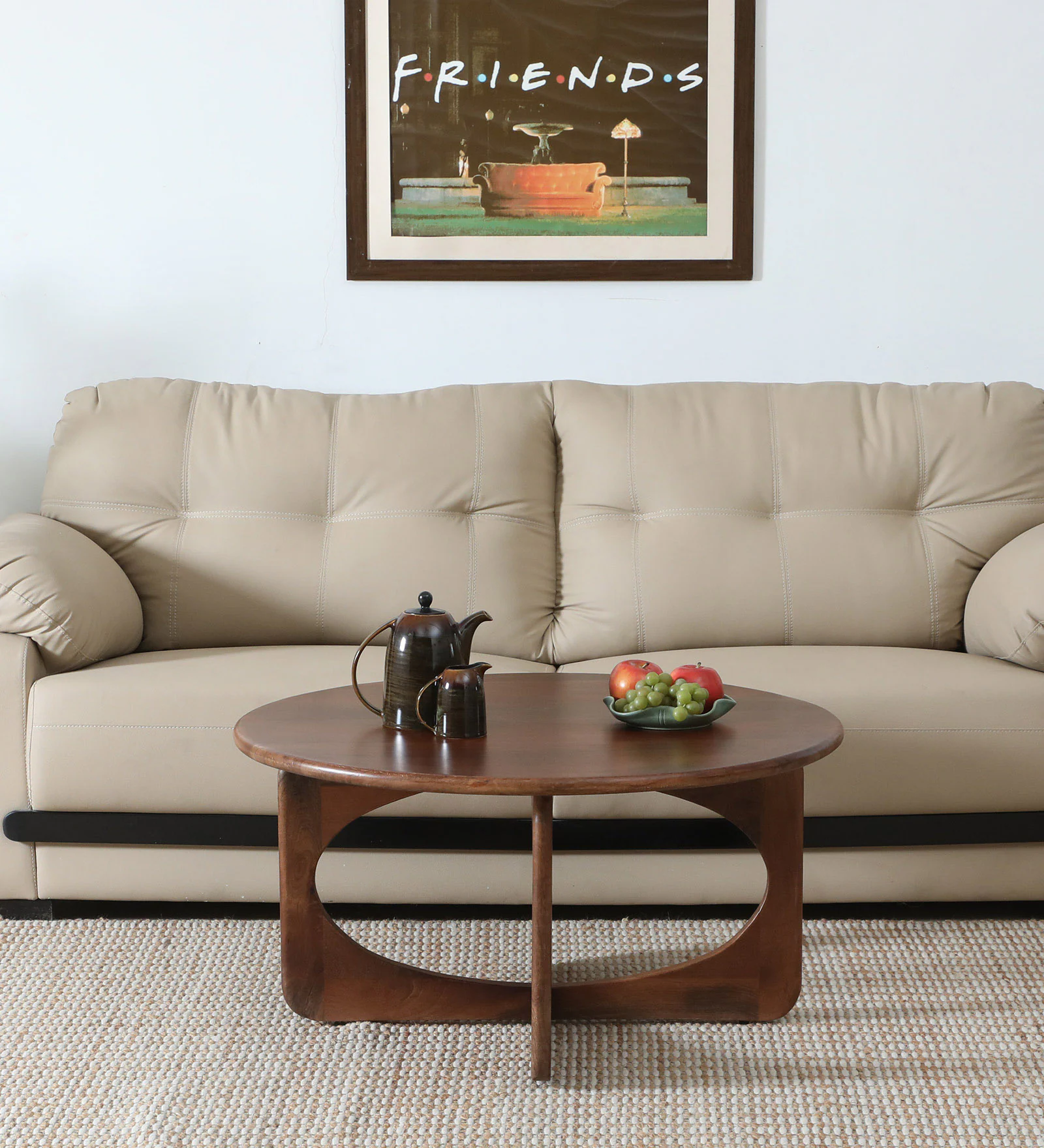 Royal sheesham (1) Nain Mango Wood Coffee Table In Walnut Finish - Image 1
