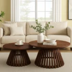 Sallar Mango Wood Nesting Coffee Table Set