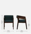 Shiva Sheesham Wood Arm Chair In Provincial Teak Finish - Image 9