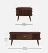 Nain Apollo Coffee Table In Sheesham Finish - Image 9