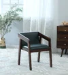 Shiva Sheesham Wood Arm Chair In Provincial Teak Finish