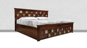 Royale Premium Solid Sheesham Wood Luxury King Size Bed by Sarve Furniture