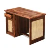 Tan Sheesham Wood Cane Study Table - Image 5
