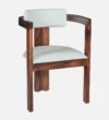 nel Luxury Solid Sheesham Wood Dining Chair - Image 3