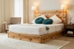Crest Solid Sheesham Wood Premium Bedroom Bed With Drawers - Image 2