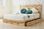 Crest Solid Sheesham Wood Premium Bedroom Bed With Drawers - Image 4