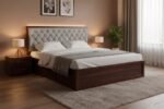 Dynasty Solid Sheesham Wood Premium King Size Bed with Storage by Sarve Furniture