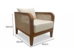 Heritage Premium Wooden Sofa Set for Living Room (2) - Image 8