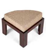 Heritage smart solid sheesham wood coffee table with hidden seating stools - Image 7