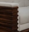 Livorno Sheesham Wood 1 Seater Sofa In Scratch Resistant Golden Oak Finish - Image 4