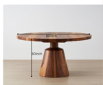 Maharaja CaneCraft Solid Sheesham Wood Round 6 Seater Dining Set for Dining Room - Image 10