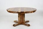 Rajsi Solid Sheesham Wood 4 Seater Round Dining Set in Walnut Finish - Image 5