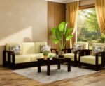 Maharaja comfort solid wood designer sofa set with cushioned upholstery - Sarve Furniture