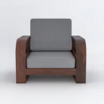 Urban Luxe Solid Wood Sofa Set with Integrated Design - Image 7