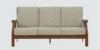 Oxford Heritage Sheesham Wood 3 Seater Sofa in Walnut Finish - Image 4