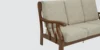 Oxford Heritage Sheesham Wood 3 Seater Sofa in Walnut Finish - Image 5