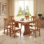 Rajsi Comfort Solid Sheesham Wood Dining Set with Premium Seating by Sarve Furniture