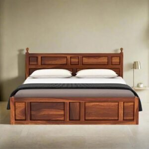 Rajwada Solid Sheesham Wood Premium Bed with Storage by Sarve Furniture