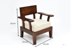 Solid Sheesham Wood Luxury 5 Seater Sofa Set Sarve Furniture - Image 10