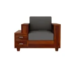 Royal Haven Solid Sheesham Wood Designer Sofa Set With Storage Armrests - Image 3