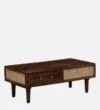 Sverett Solid Sheesham Wood Coffee Table with Elegant Brass Accents - Image 6