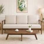 Bellagio Engineered Wood Coffee Table in Walnut Finish