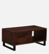 Brisco Solid Wood Coffee Table in Honey Oak Finish by Mintwud - Image 2