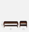 Caitlin Engineered Wood Coffee Table in Wenge Finish - Image 3