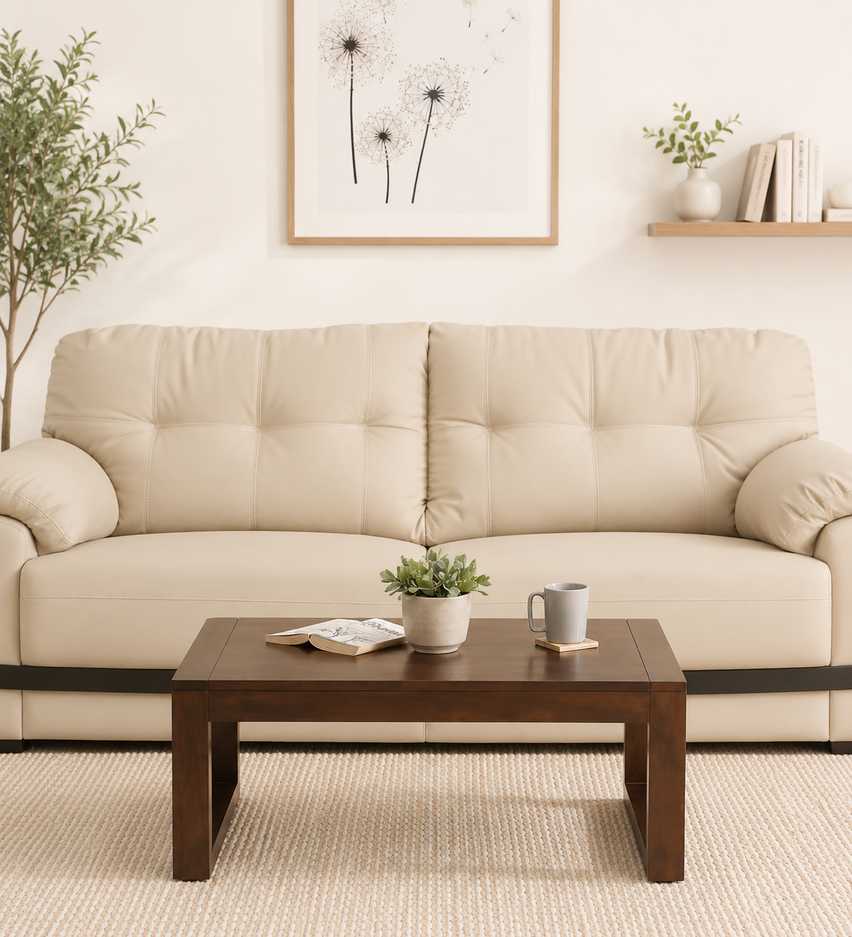 royal sheesham (1) Norwood Solid Wood Coffee Table in Provincial Teak Finish - Image 1