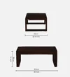 Norwood Solid Wood Coffee Table in Provincial Teak Finish - Image 5