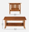 Rustic Charm Handcrafted Wooden Centerpiece Table - Image 5
