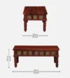 Hawley Solid Wood Coffee Table in Provincial Teak Finish - Image 6