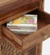 Aurelia Solid Sheesham Wood Modern Storage Sideboard Cabinet - Image 4