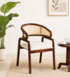 Elmhurst Solid Sheesham Wood Classic High Back Dining Chair for Everyday Comfort