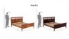 Liverno Minimalist Solid Sheesham Wood Platform Bed - Image 6