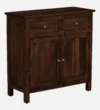 Norvik Modern Solid Sheesham Wood Console Storage Cabinet - Image 9