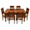 Ravello Solid Sheesham Wood Contemporary 6 Seater Dining Set - Image 9
