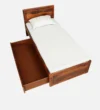 Vintira Premium Sheesham Wood Single Bed with Strong Base in Natural Shade for Home - Image 3